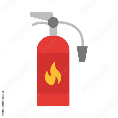 Fire extinguisher flat icon