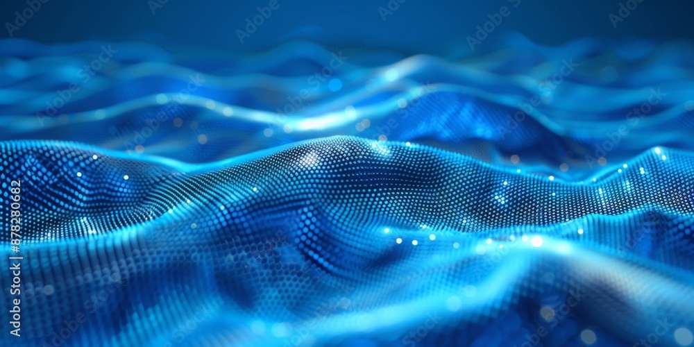 Blue technology digital texture background