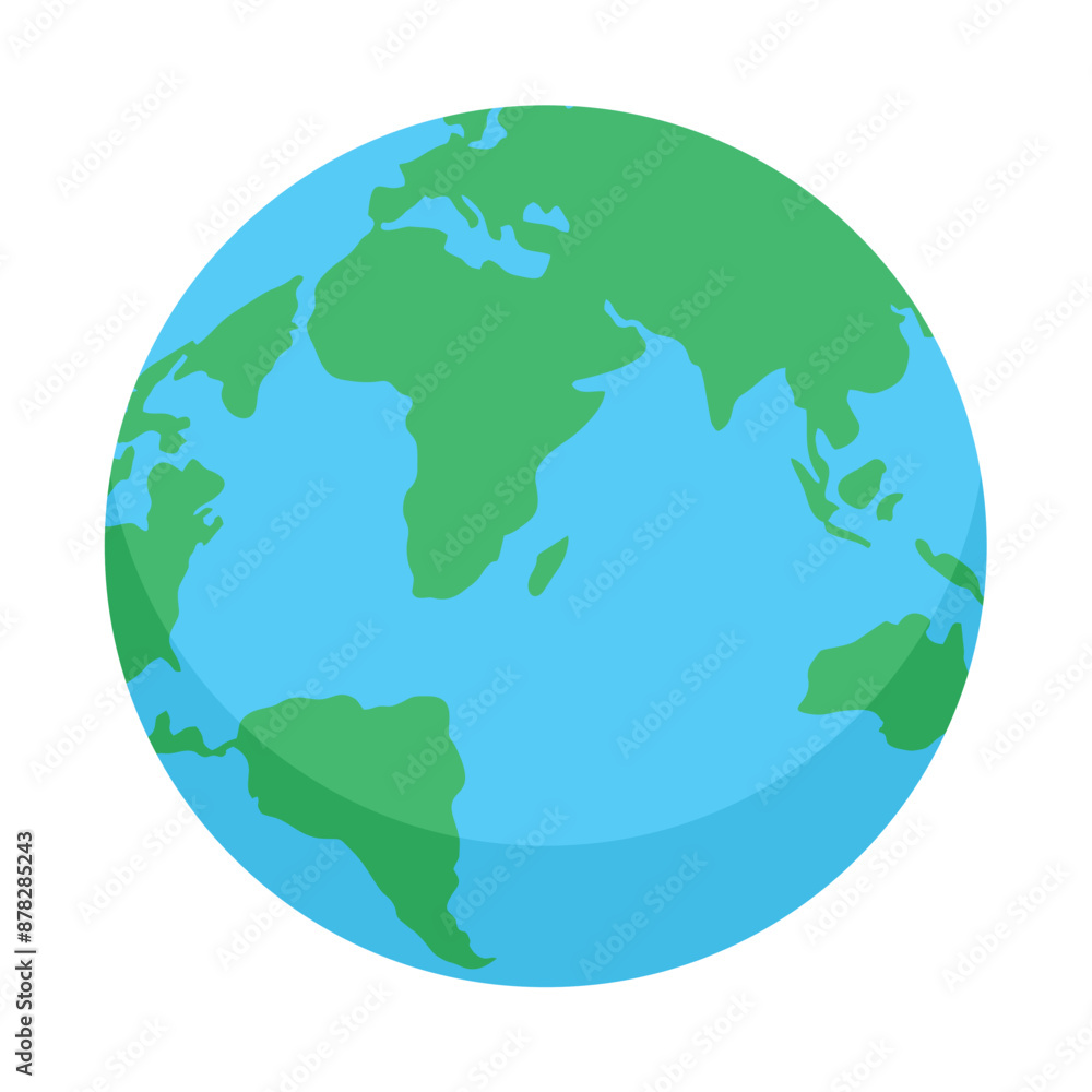 vector illustration of the concept of a globe, earth. Flat style vector illustration. vector illustration of the concept of a globe, earth. Flat style vector illustration.
