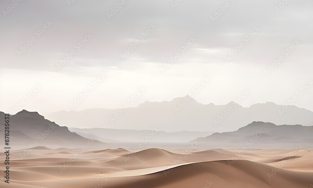 Desert Veiled in Gray captures the stark beauty of a minimalist landscape photography Desert Veiled in Gray captures the stark beauty of a minimalist landscape photography