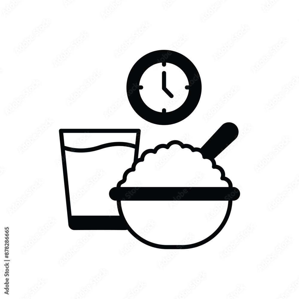 Suhoor Meal vector icon Suhoor Meal vector icon