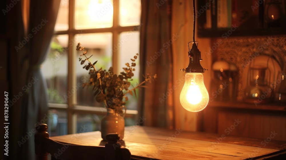 Warm Light in a Cozy Room Warm Light in a Cozy Room
