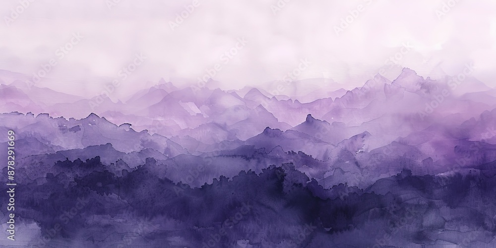 Fototapeta premium Purple Mountain Landscape