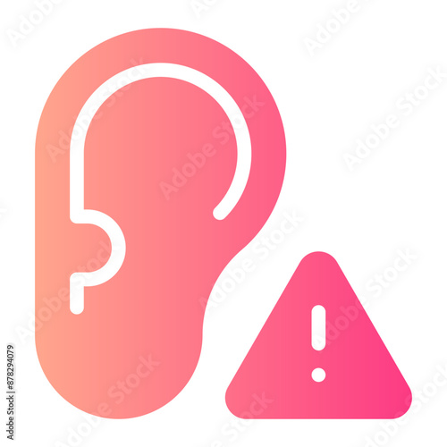 hearing loss gradient icon
