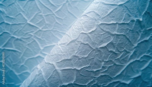 Wallpaper Mural Close-up of Coated Paper with Detailed Texture, A Refined Look for High-Quality Printing The Paper's Surface Shows a Complex Pattern of Raised Lines and Creases, Creating a Tactile and Visually Torontodigital.ca