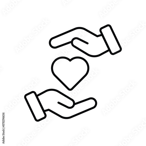 Charitable Giving vector icon