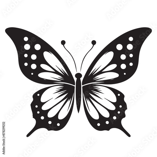 better fly Silhouette vector art illustration white back ground..
