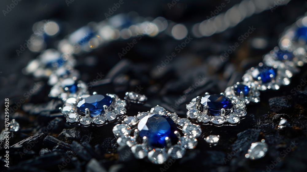 diamond necklace with blue sapphire diamond necklace with blue sapphire