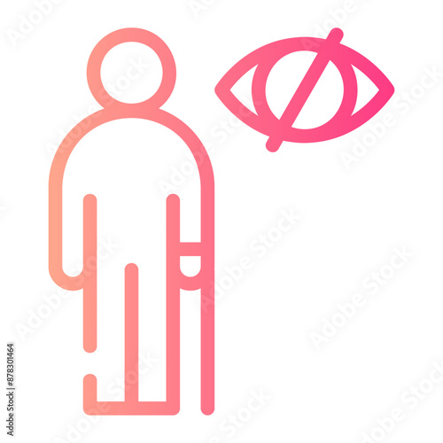 blind gradient icon