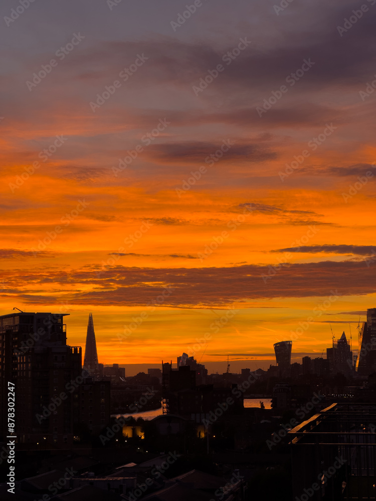 London Sunset from Canary Wharf London Sunset from Canary Wharf