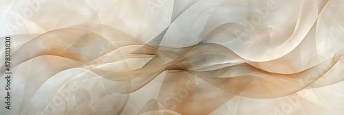 Abstract Beige and Brown Swirls