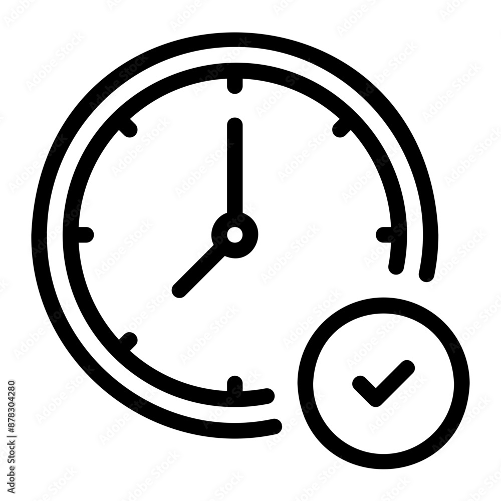working hours line icon working hours line icon