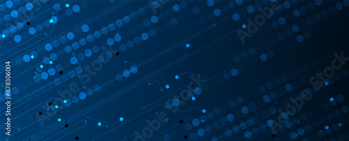 Neural network concept. Connected cells with links. High technology process. Abstract futuristic background. Vector art.