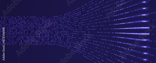 Neural network concept. Connected cells with links. High technology process. Abstract futuristic background. Vector art.