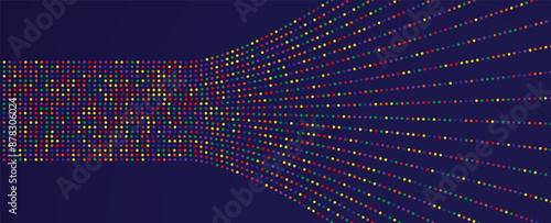 Neural network concept. Connected cells with links. High technology process. Abstract futuristic background. Vector art.