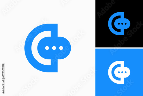 C Chat Vector Logo Premium