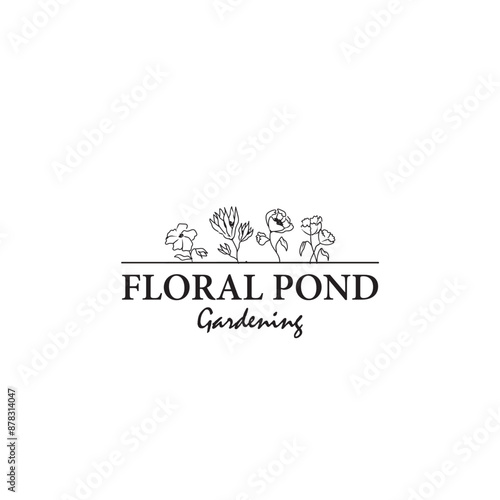 Minimalistic Floral Line Art - Continuous Line Drawing of Flowers