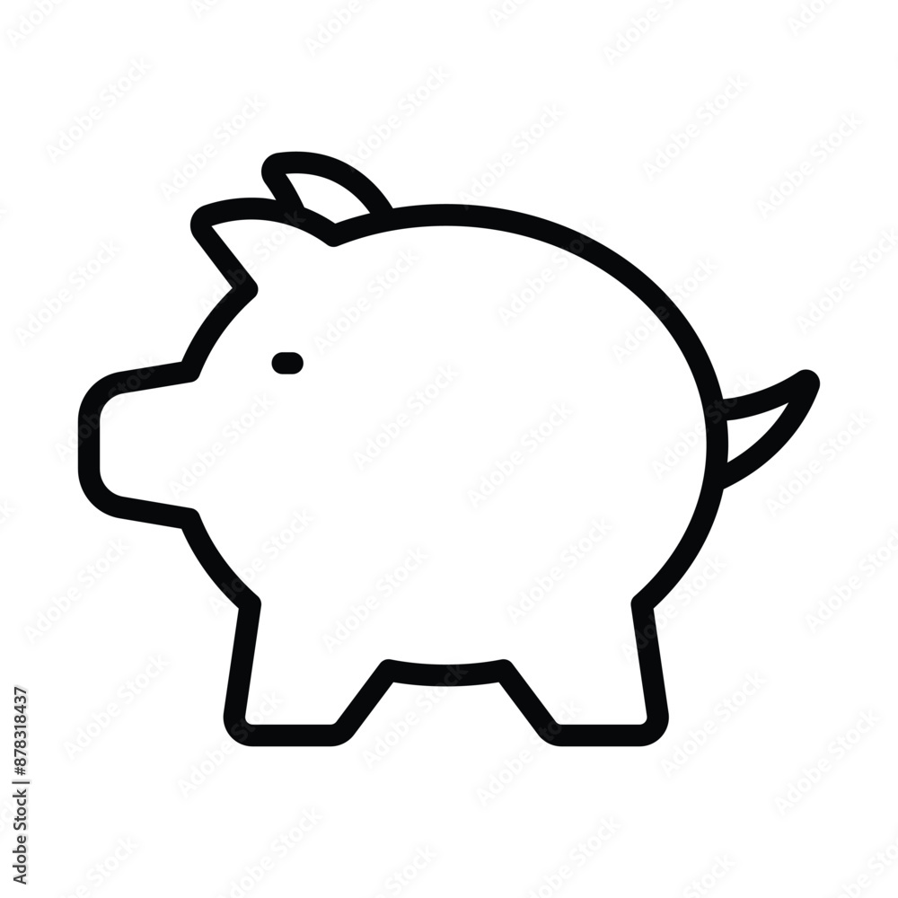 Simple Piggybank icon. The icon can be used for websites, print templates, presentation templates, illustrations, etc Simple Piggybank icon. The icon can be used for websites, print templates, presentation templates, illustrations, etc