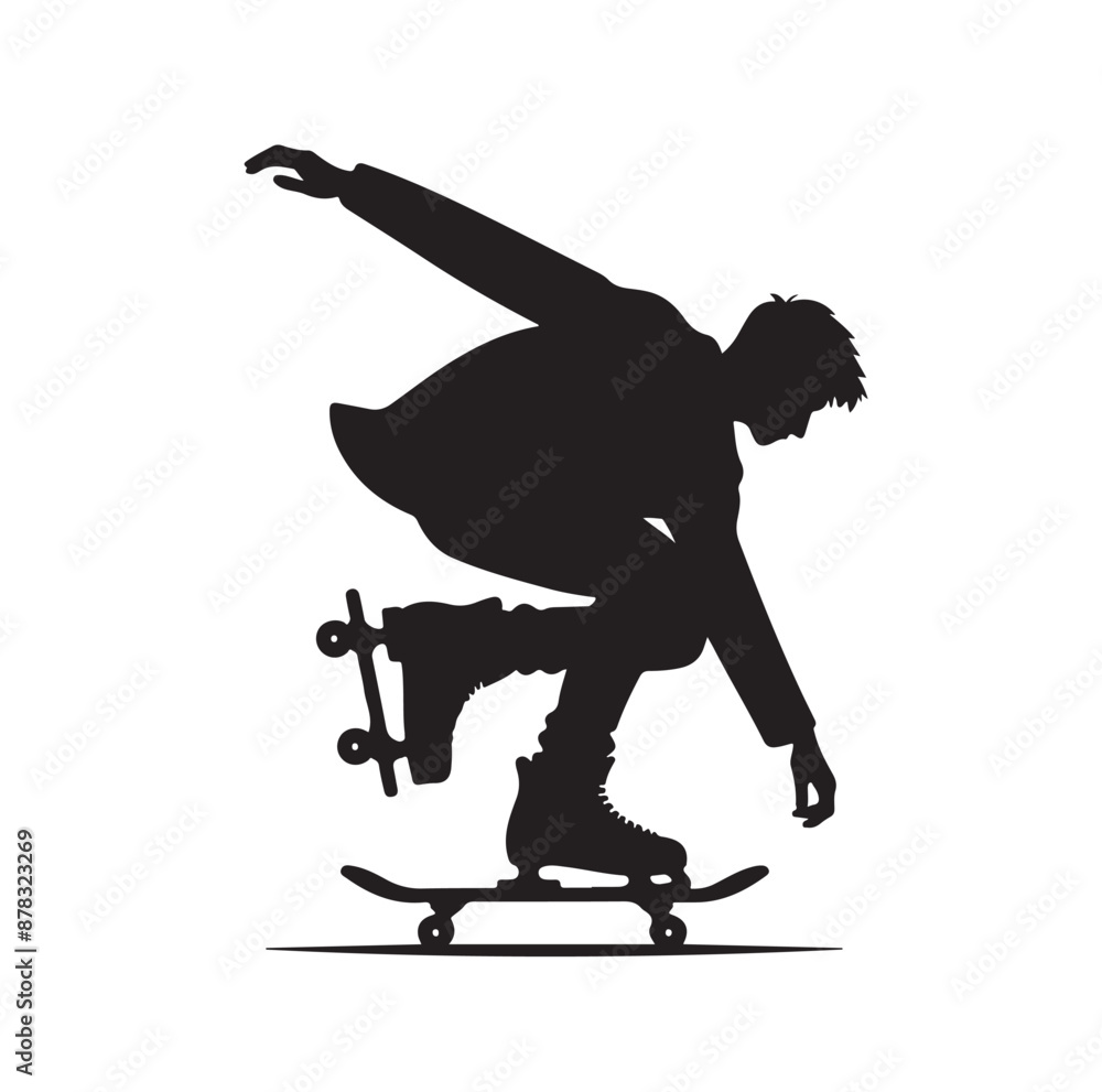 Fototapeta premium skateboarders vector illustration