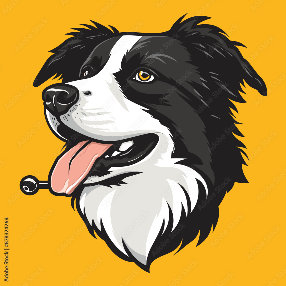 Fototapeta premium Dog Mascot Logo - Vector Illustration of Dog