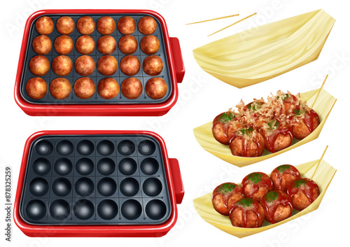 ベクター　たこ焼き　家庭用たこ焼き器　