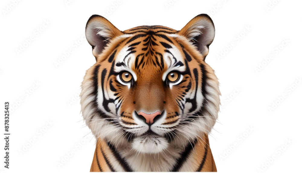 Fototapeta premium Wild tiger cut out