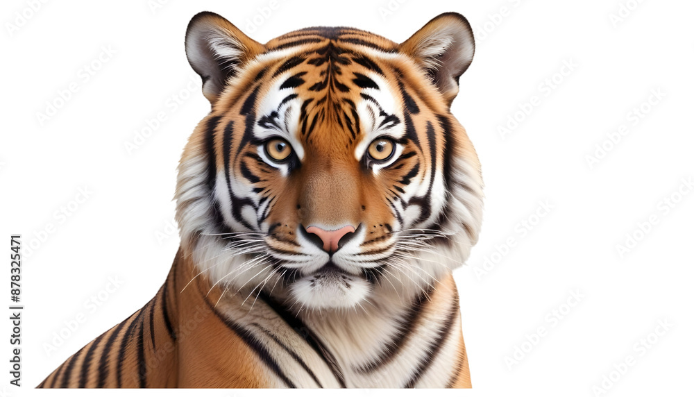 Obraz premium Wild tiger cut out