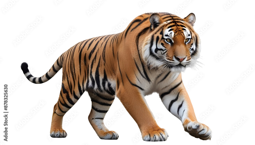 Obraz premium Wild tiger cut out