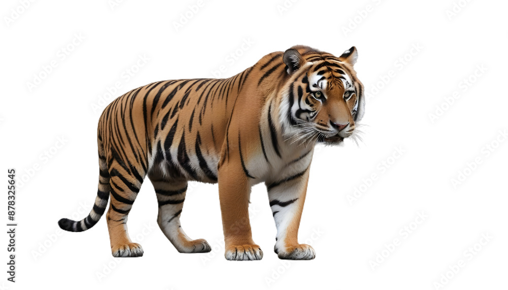 Obraz premium Wild tiger cut out