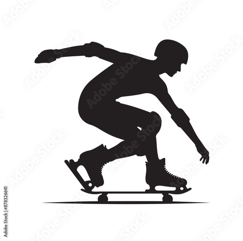 skateboarders vector illustration