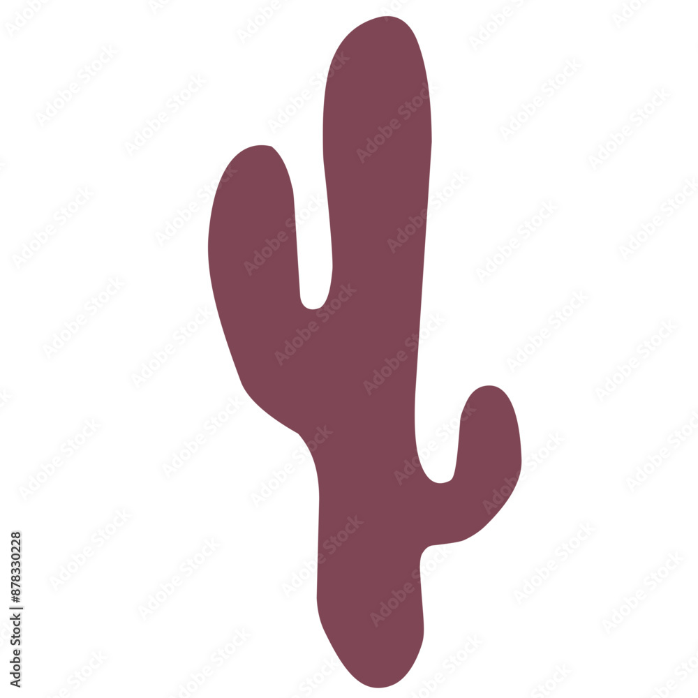 flat cactus on isolated white background vector flat cactus on isolated white background vector