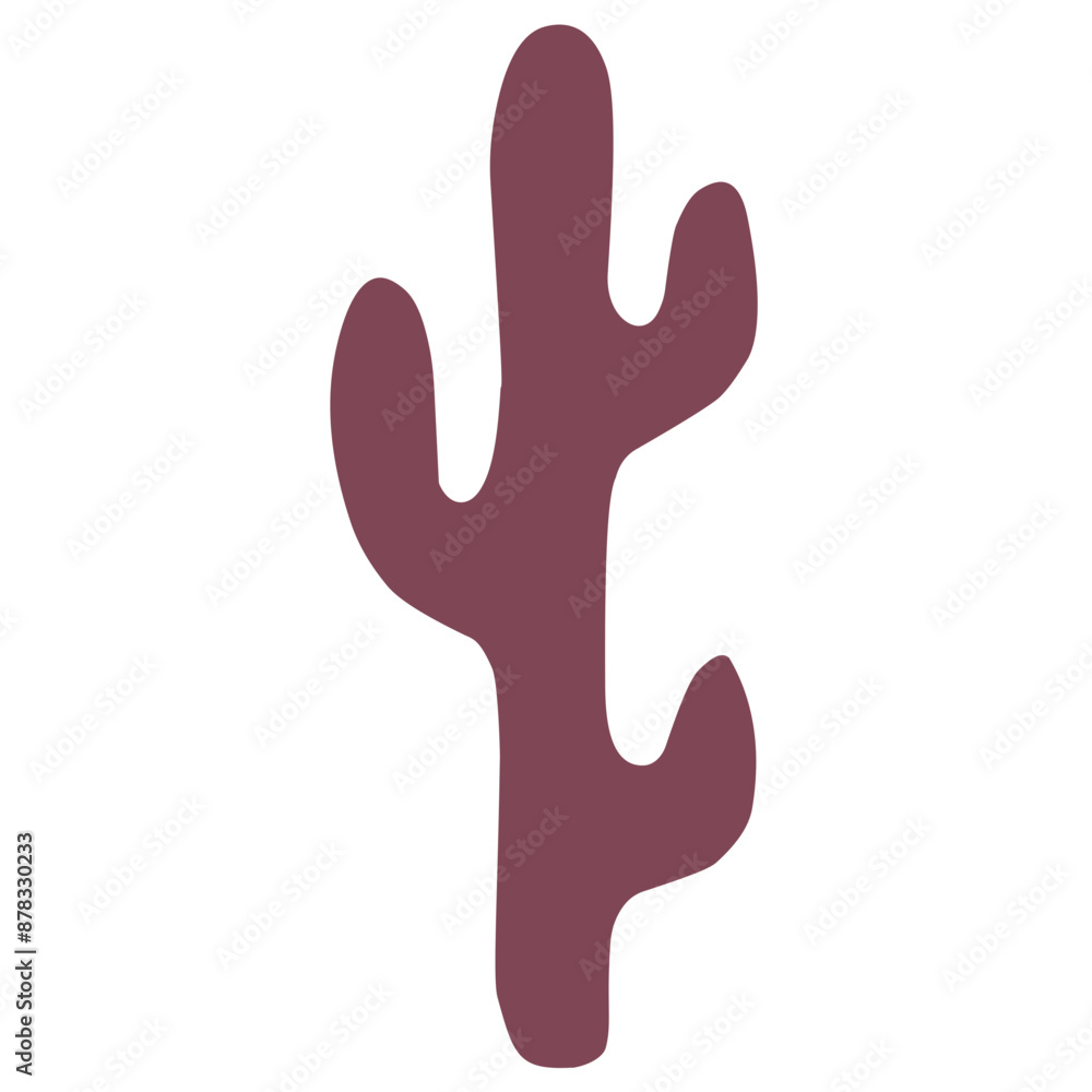 flat cactus on isolated white background vector flat cactus on isolated white background vector