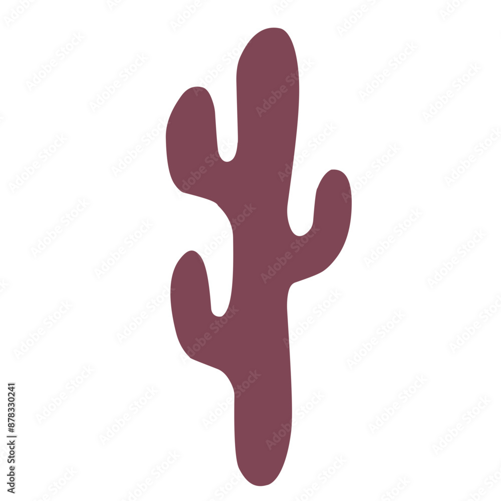 flat cactus on isolated white background vector flat cactus on isolated white background vector