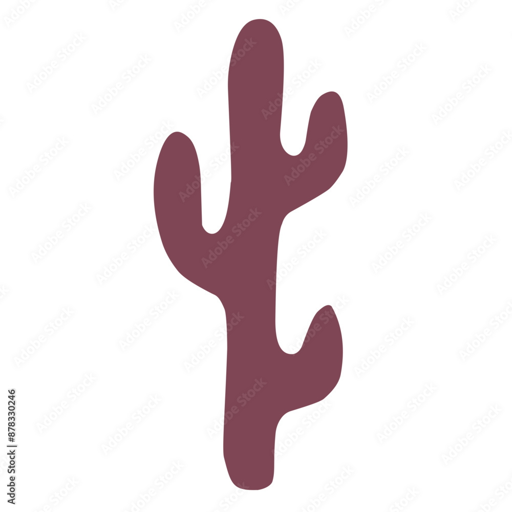 flat cactus on isolated white background vector flat cactus on isolated white background vector