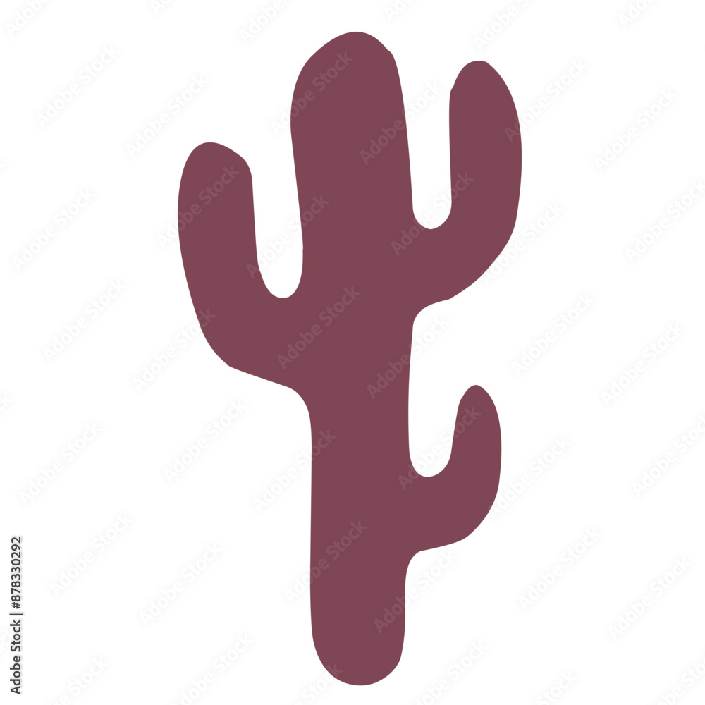 flat cactus on isolated white background vector flat cactus on isolated white background vector