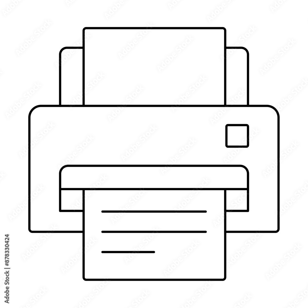 Printer Icon in Vector Format, Printer Icon for Office and Home Use, Vector Icon of a Digital Printer, Printer Machine Icon for Document Printing Printer Icon in Vector Format, Printer Icon for Office and Home Use, Vector Icon of a Digital Printer, Printer Machine Icon for Document Printing