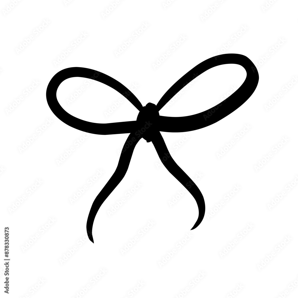 Vector black ribbon icons isolated on white background Vector black ribbon icons isolated on white background