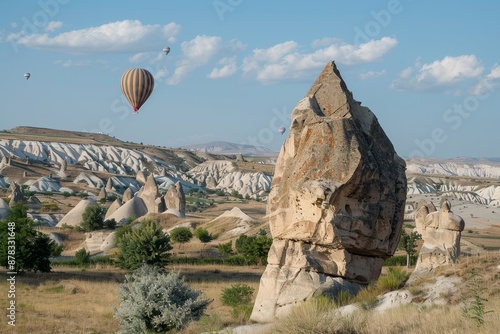 Majestic Cappadocia: Ethereal Rock Formations and Floating Hot Air Balloons