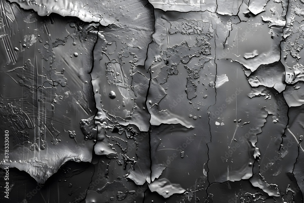 Obraz premium Close-Up of Peeling Paint on a Weathered Surface