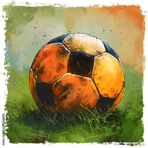soccer ball on grass
