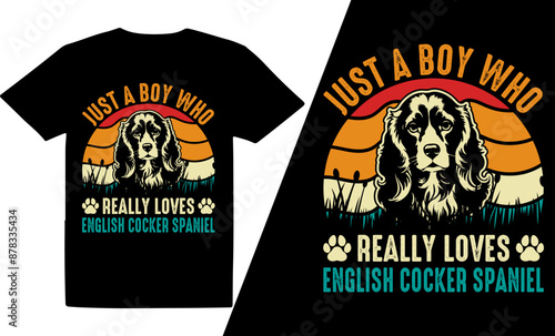 Just A Boy Who Really Loves Dog  Breeds t shirt design