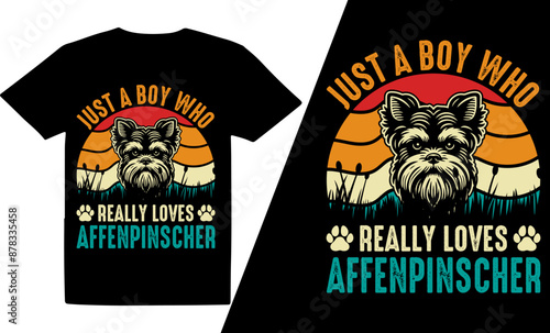 Just A Boy Who Really Loves Dog  Breeds t shirt design