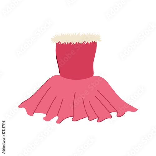 dance ballerina dress cartoon. swan baby, dancer vintage, tulle flower dance ballerina dress sign. isolated symbol vector illustration