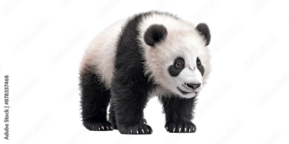 Panda Animal isolated on transparent or white background Panda Animal isolated on transparent or white background