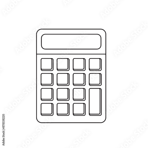 calculator icon on white background