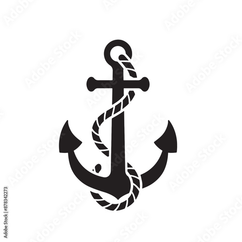 anchor on white background