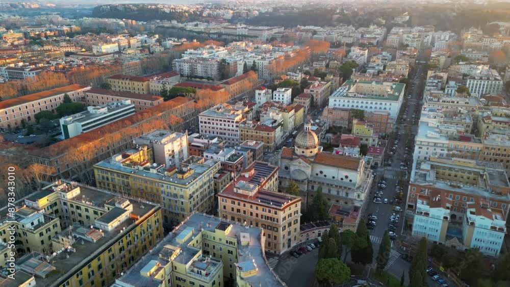 aerial view of the city of Rome aerial view of the city of Rome