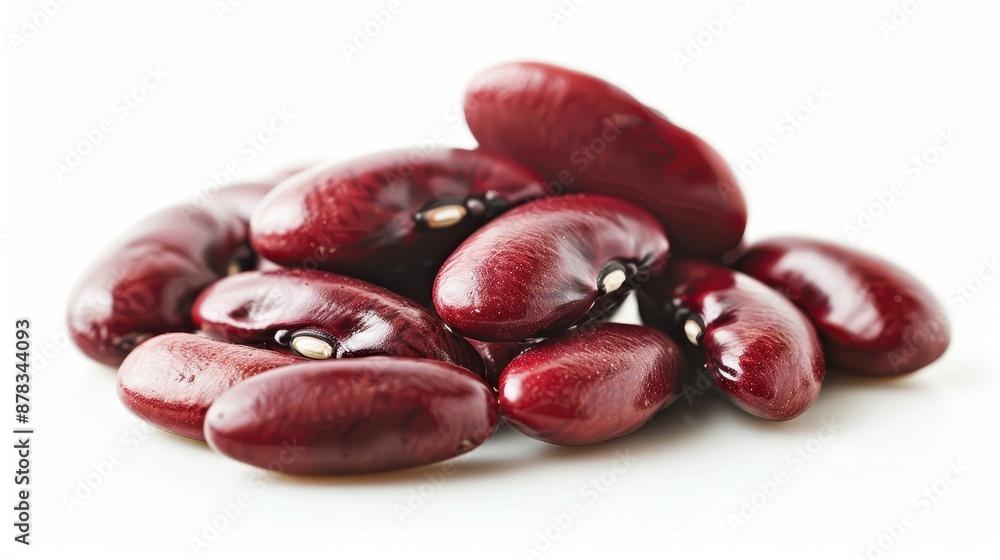 Small red beans. Isolated on white background Small red beans. Isolated on white background