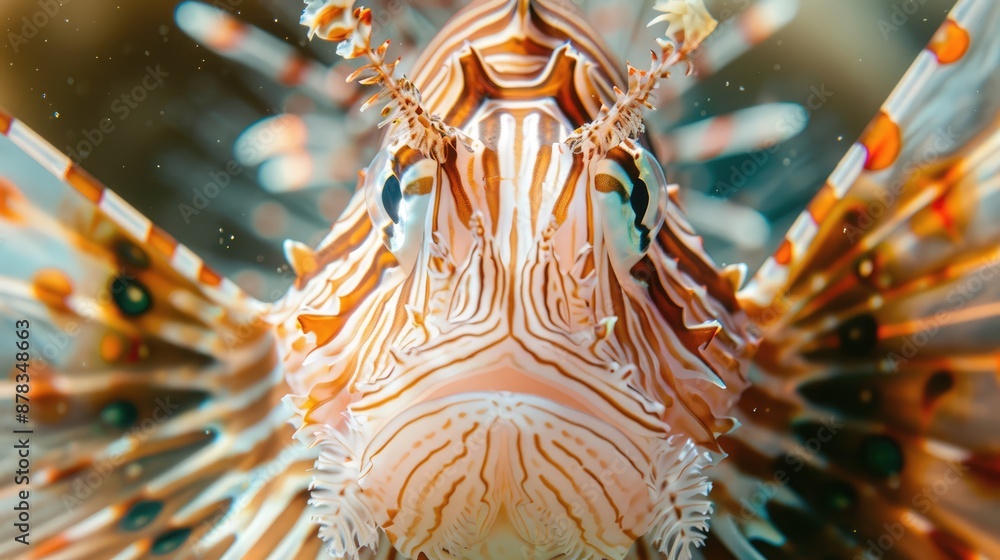 Close-up of a lionfish's spines Close-up of a lionfish's spines