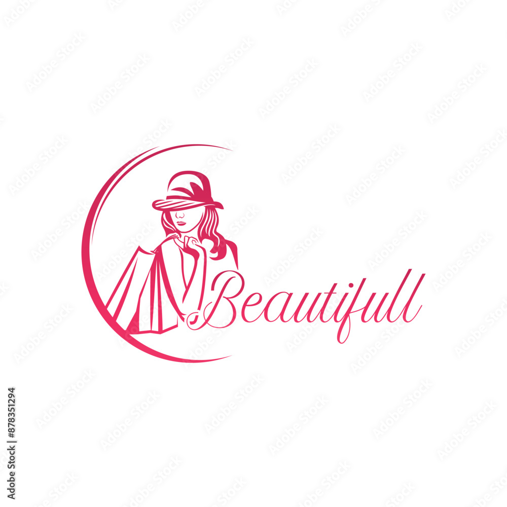 Fototapeta premium Beautifull women logo